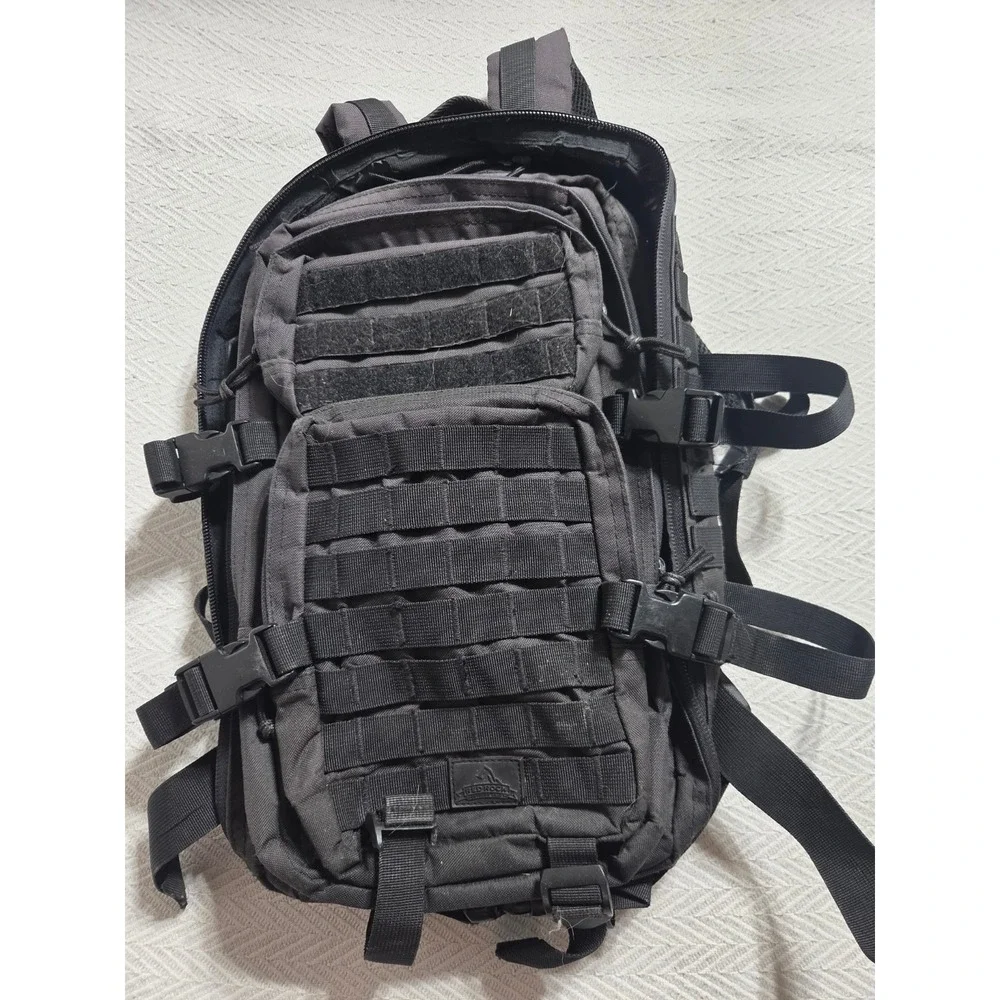Red Rock Outdoor Gear Tactical MOLLE Backpack Black 15